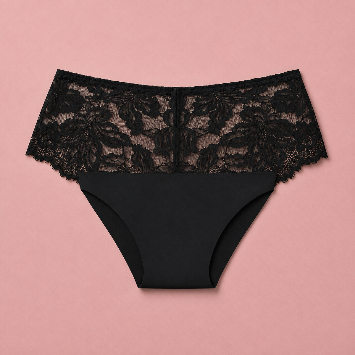  Braga menstrual de encaje – Talle alto - flujo moderado