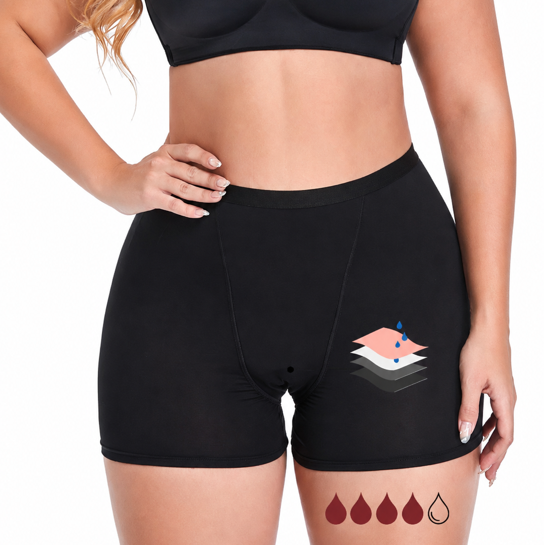  Short menstrual de talle alto - Para flujo abundante - perfecto para la noche
