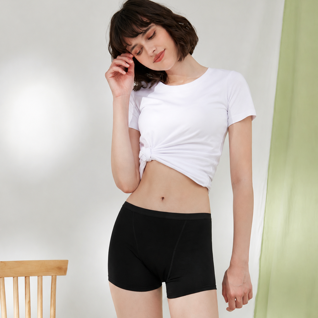  Short menstrual de talle alto - Para flujo abundante - perfecto para la noche