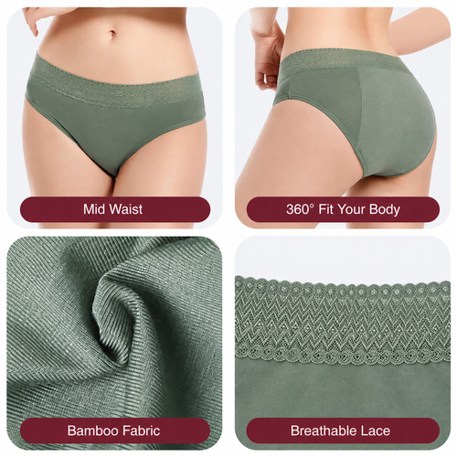  Braga menstrual - Alta absorción y anti fugas