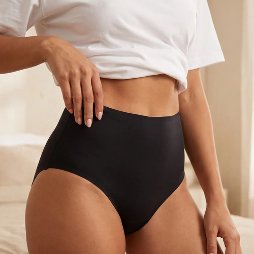  Braga menstrual sin costuras de talle alto